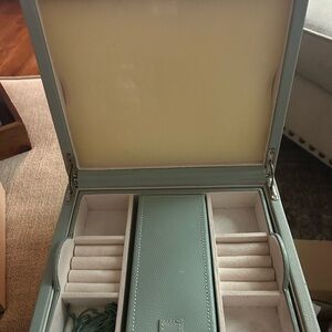 Pottery Barn Light Blue Jewelry Organizer